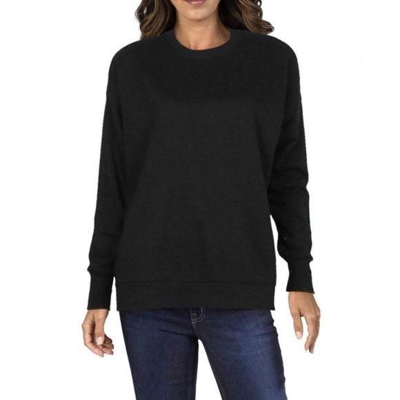 Danielle Bernstein French Terry Black Boho Long Sleeve Sweatshirt SZ Small - Picture 12 of 14